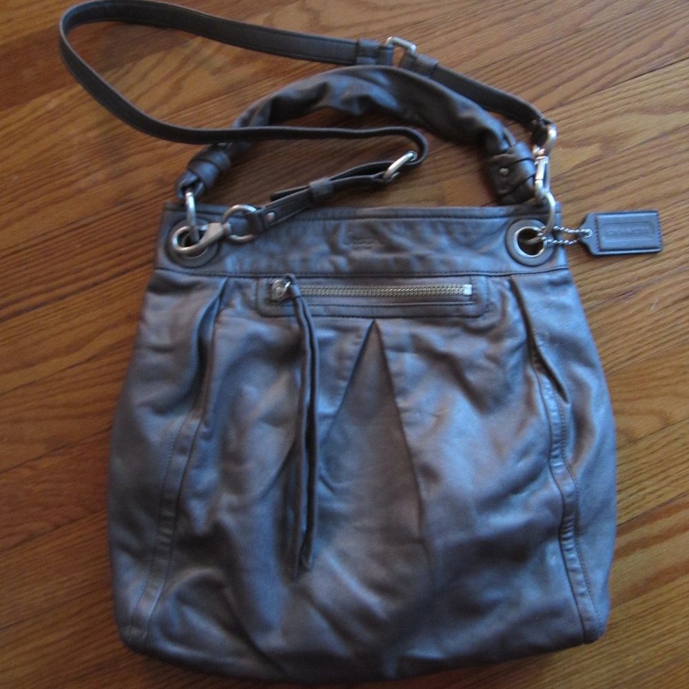 COACH (ASHLEY) CROSSBODY PURSE ~ METALLIC
